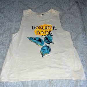 “Bonjour Babe” medium tank top by Express.